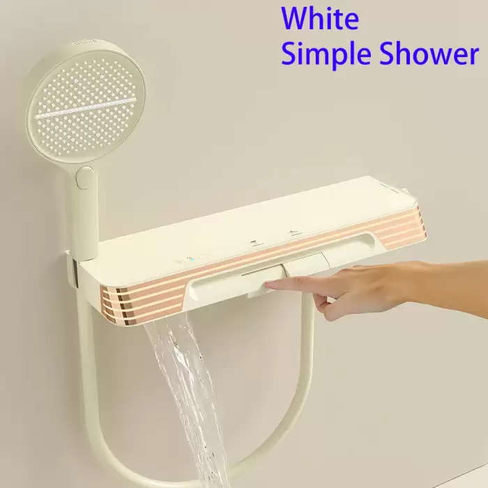 simple shower-white