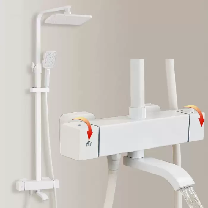 white -square arm