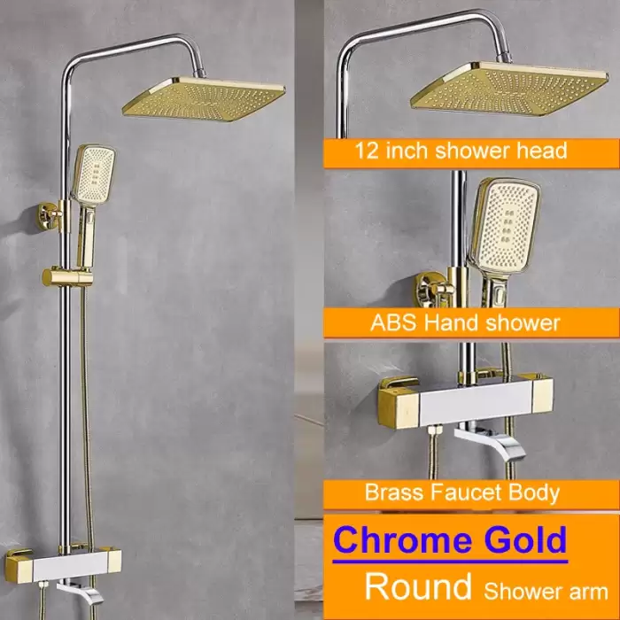 chrome gold-round