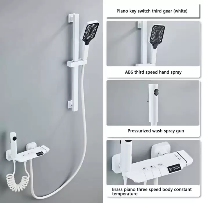 White 3 Way LED Rod