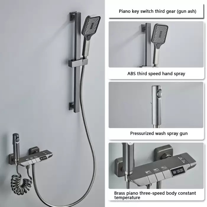 Grey 3 Way LED Rod