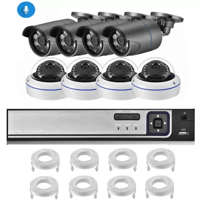 NVR 8Cam 8cable