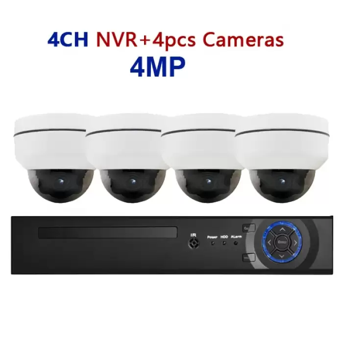 4CH NVR 4pcs 4MP Cam