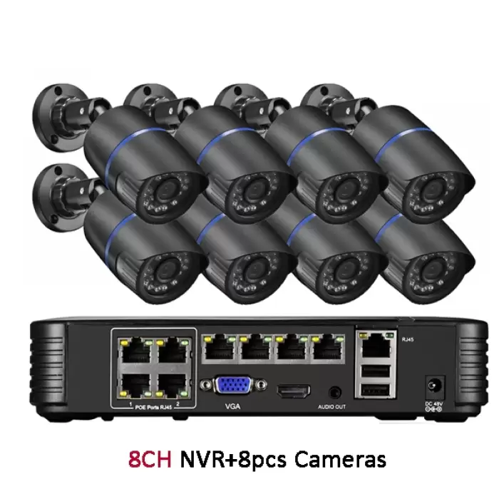8CH NVR and 8 Camera