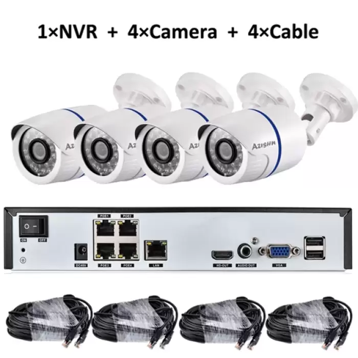 NVR 4Camera 4cable