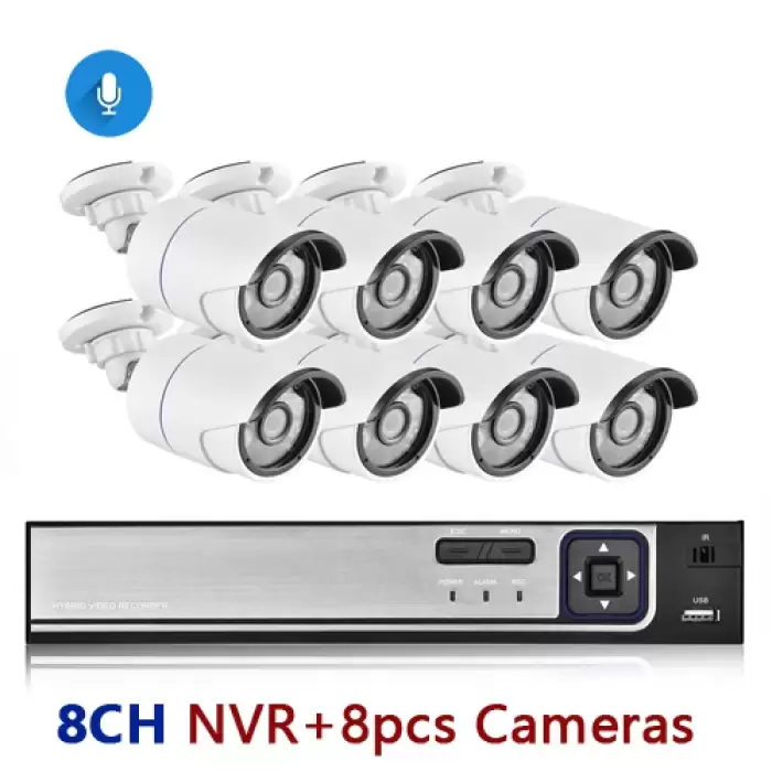 8CH NVR and 8 Camera