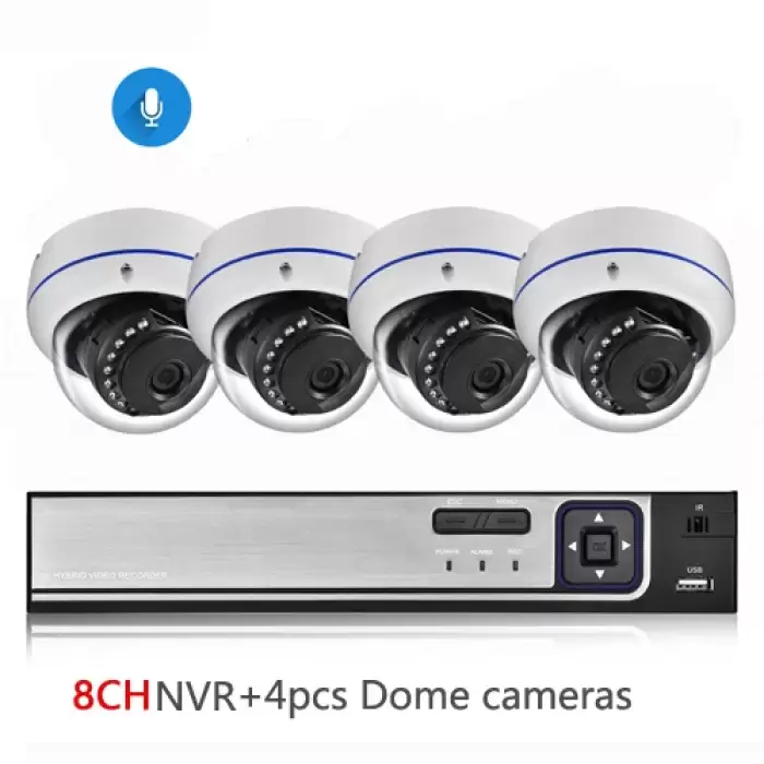 8CH NVR and 4 Camera