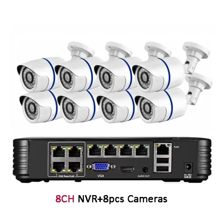 8CH NVR and 8 Camera