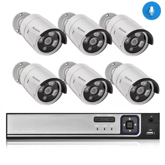 8CH NVR and 6 Camera