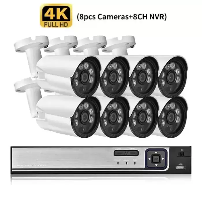 8CH NVR and 8PCS