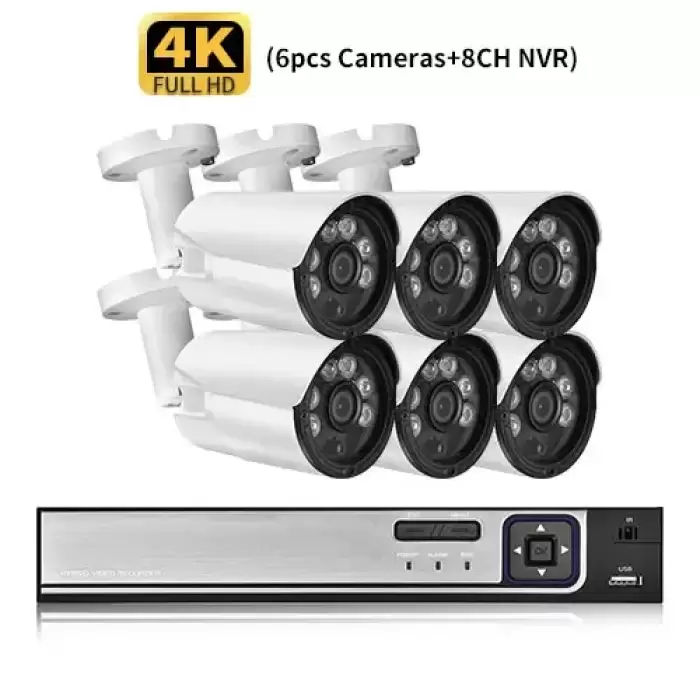 8CH NVR and 6PCS