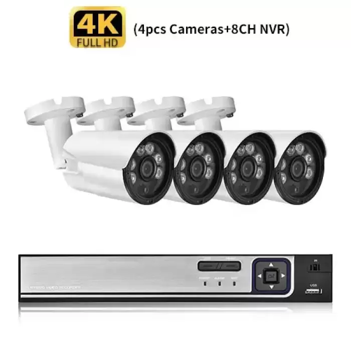 4CH NVR and 4PCS