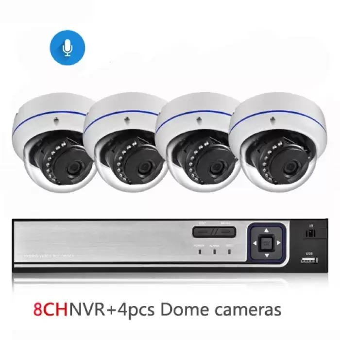 4CH NVR and 4 Camera-175