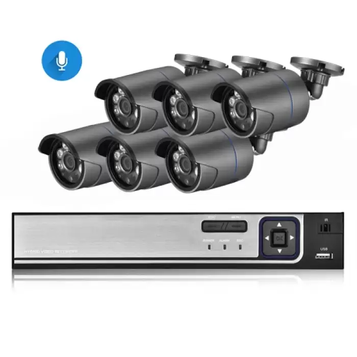 8CH NVR and 6 Camera