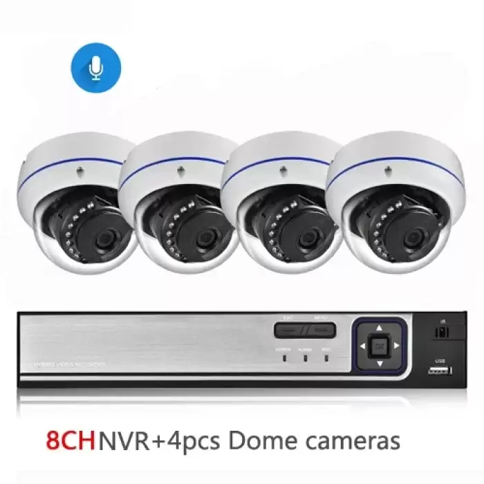 8CH NVR and 4 Camera