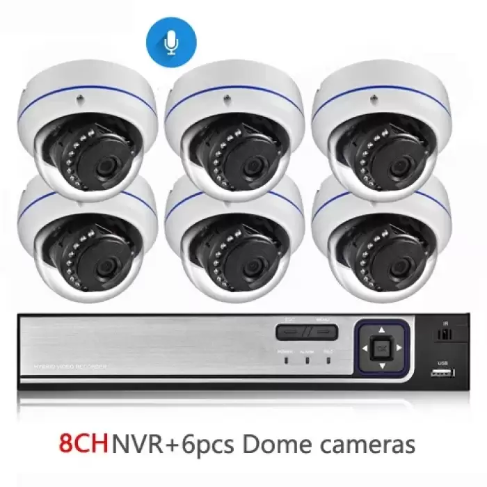 8CH NVR and 6 Camera