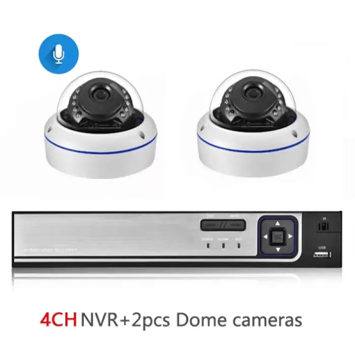 4CH NVR and 2 Camera-771
