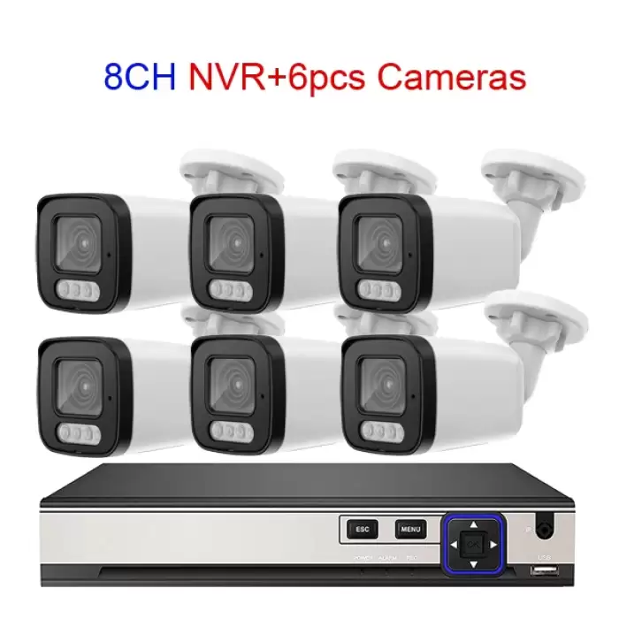8CH NVR 6pcs Cam