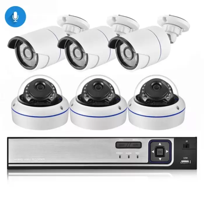 8CH NVR and 6 Camera