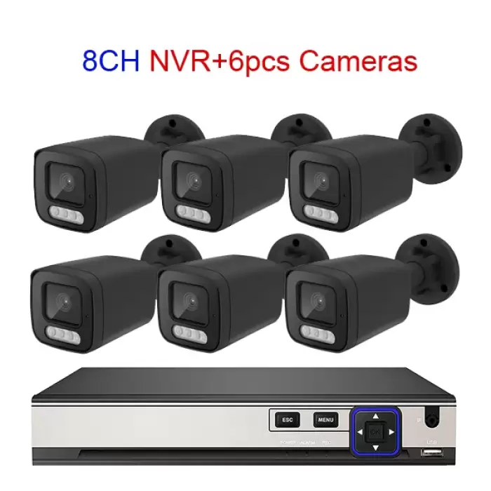 8CH NVR 6pcs Cam
