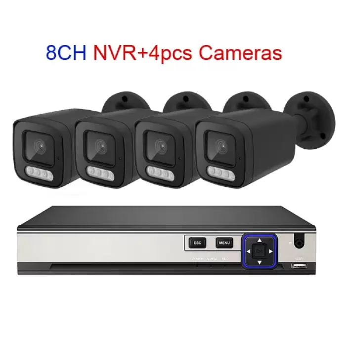 8CH NVR 4pcs Cam