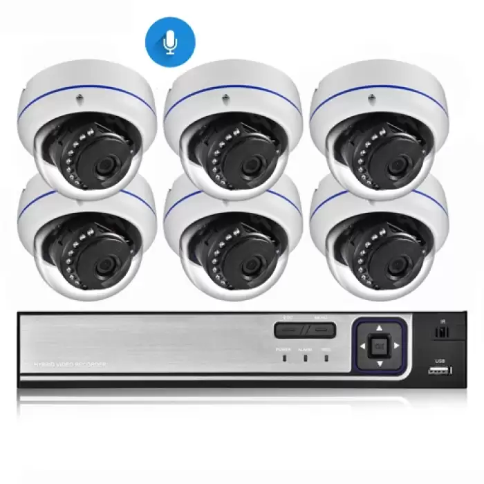 8CH NVR and 6 Camera