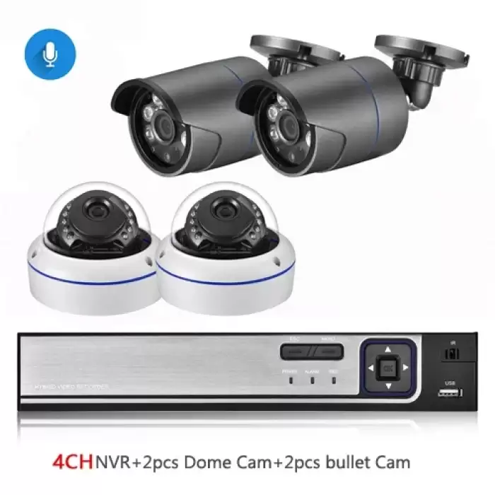 4CH NVR and 4 Camera