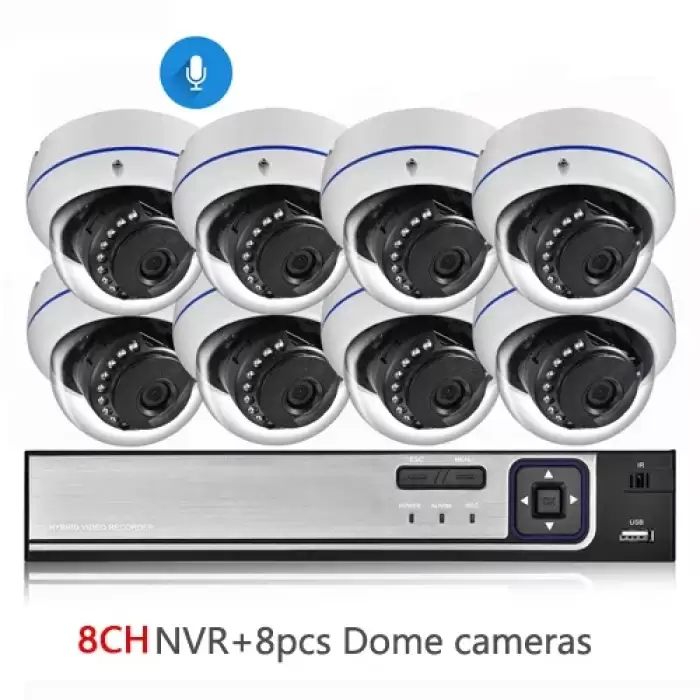 8CH NVR and 8 Camera-350850