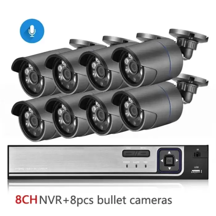 8CH NVR and 8 Camera-365458