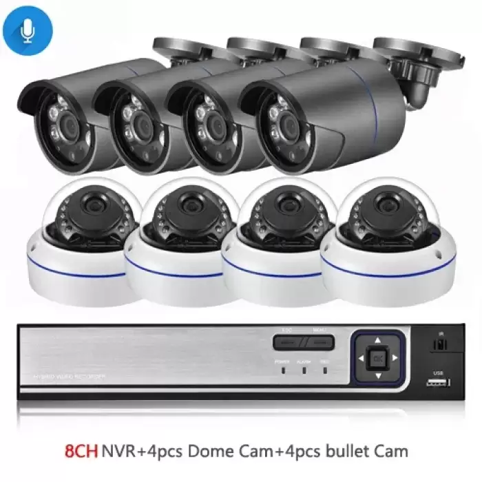 8CH NVR and 8 Camera
