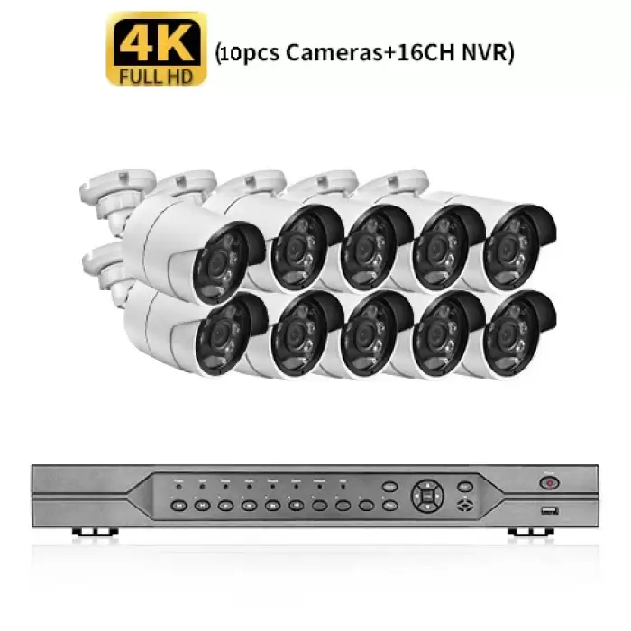 NVR and 10pcs Camera