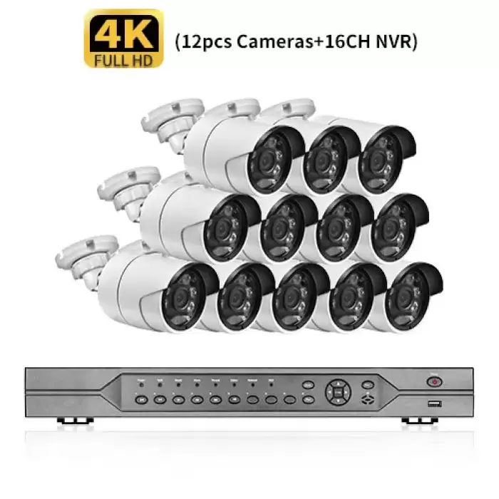 NVR and 12pcs Camera