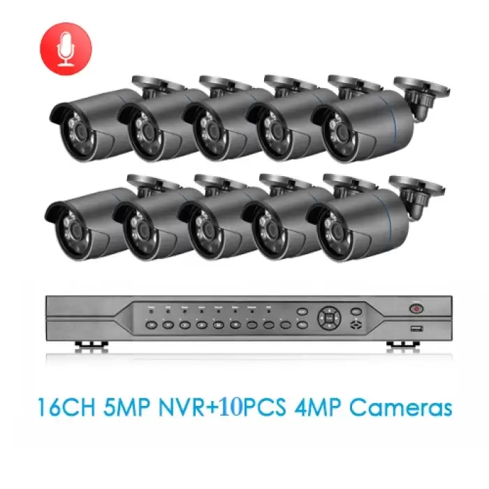 NVR and 10pcs Camera