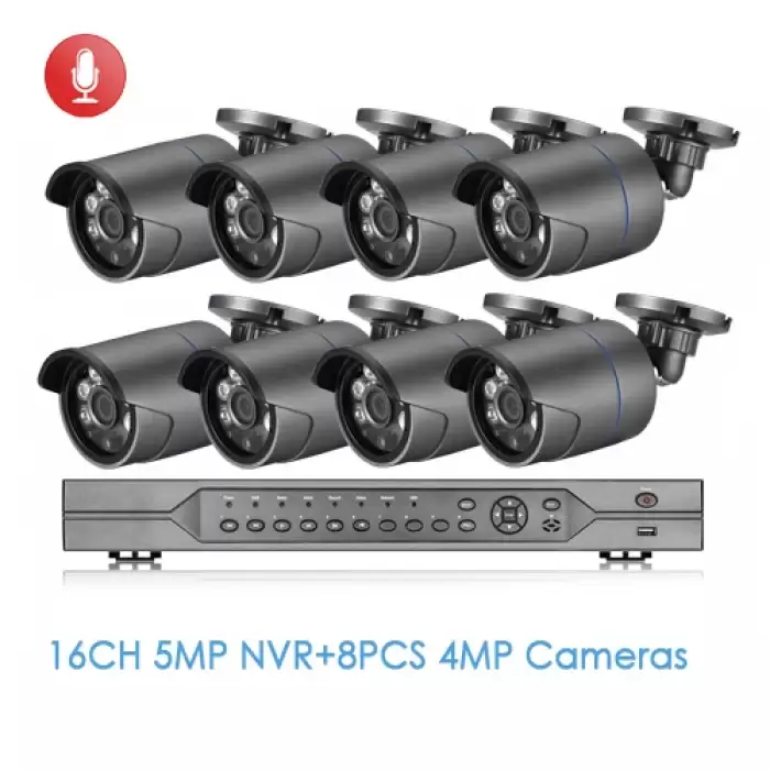 NVR and 8pcs Camera