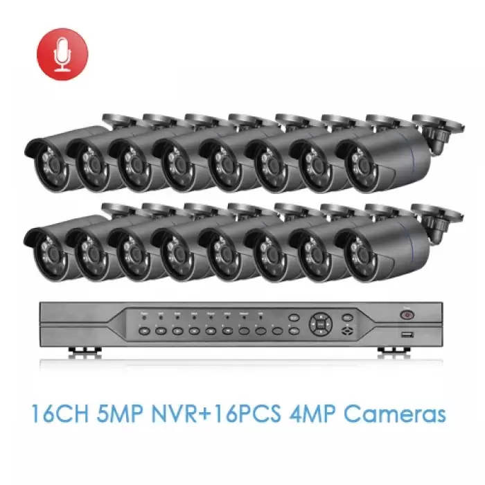 NVR and 16pcs Camera
