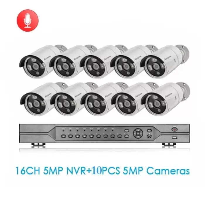 NVR and 10pcs Camera