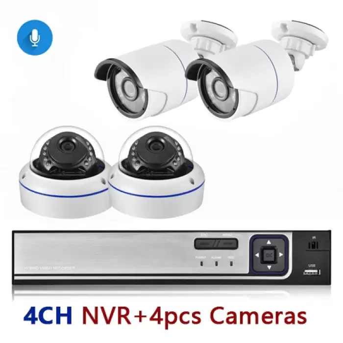 4CH NVR and 4 Camera