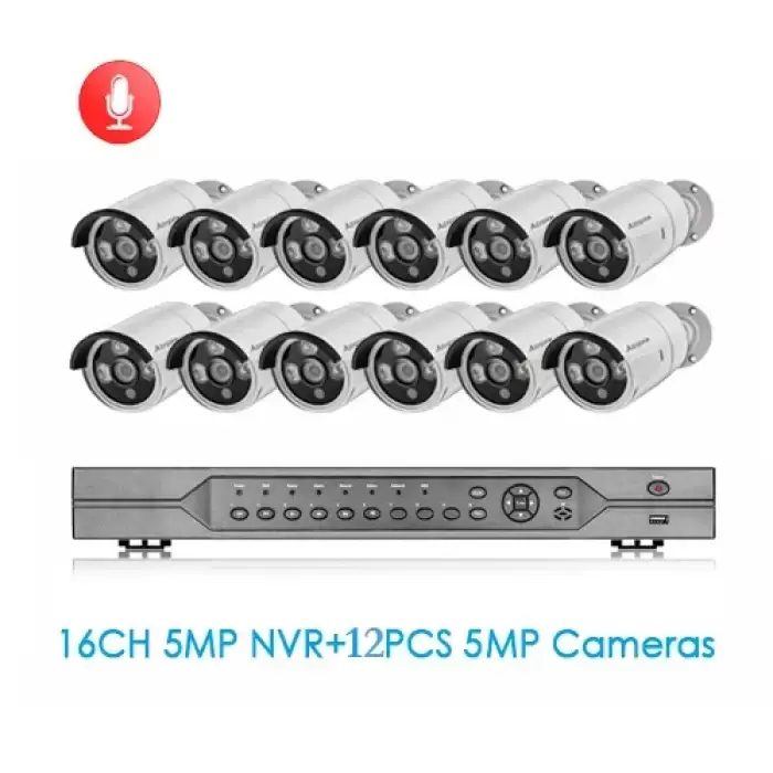 NVR and 12pcs Camera