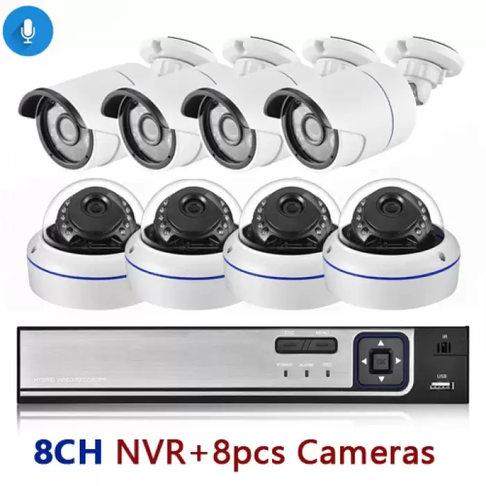 8CH NVR and 8 Camera