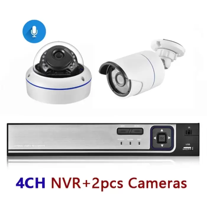 4CH NVR and 2 Camera