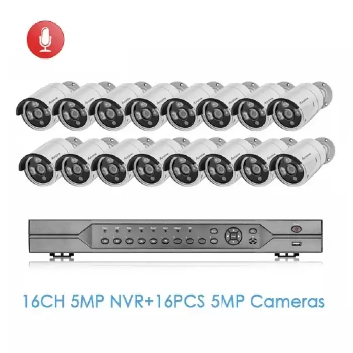 NVR and 16pcs Camera