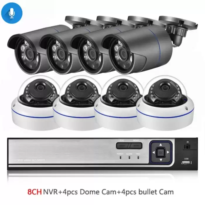 8CH NVR and 8 Camera