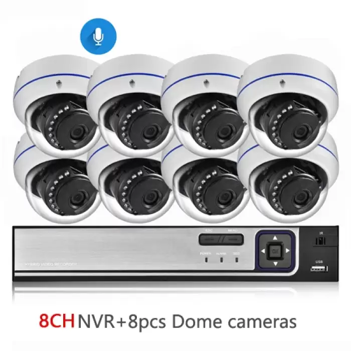 8CH NVR and 8 Camera-350850